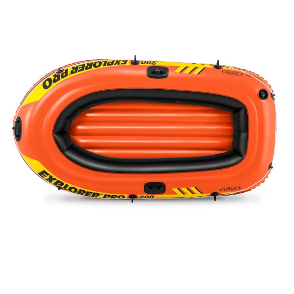 Intex Εxplorer Pro 200 Φουσκωτή Βάρκα 2 Ατόμων Πορτοκαλί 196x102εκ.
