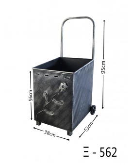 X-562 Wooden Case with Wheels & Carrying Handle
