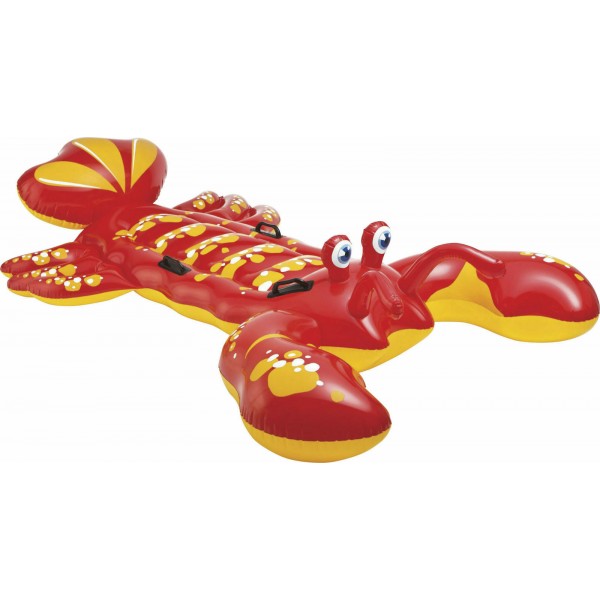 Intex Lobster Παιδικό Φουσκωτό Ride On Θαλάσσης με Χειρολαβές σε Κόκκινο Χρώμα 213cm
