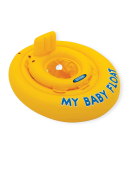 Intex Βρεφικό Σωσίβιο Swimtrainer με Διάμετρο 70εκ. για 6 έως 12 Μηνών Κίτρινο