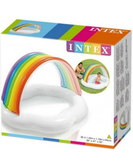 Intex Rainbow Cloud Baby Παιδική Πισίνα Φουσκωτή 142x119x84εκ. - 2