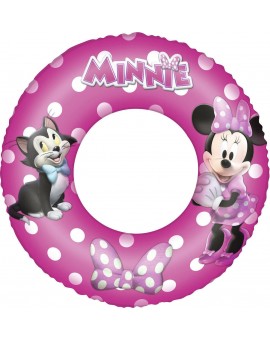 Bestway Παιδικό Σωσίβιο Κουλούρα Minnie 91040 με Διάμετρο 56εκ. για 3-6 Ετών Φούξια