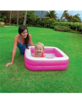Intex 57100 Παιδική Πισίνα Φουσκωτή Βρεφική με Μαλακό Πάτο Ροζ (1-3 ετών) 85x85x23εκ. - 3