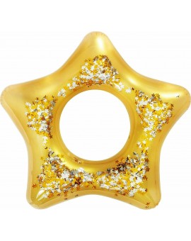 Bestway Παιδικό Σωσίβιο Κουλούρα Glitter με Διάμετρο 91εκ. Χρυσό